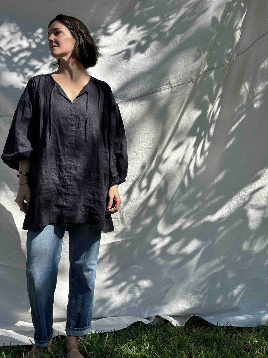 poet linen mini dress Poet Mini Dress