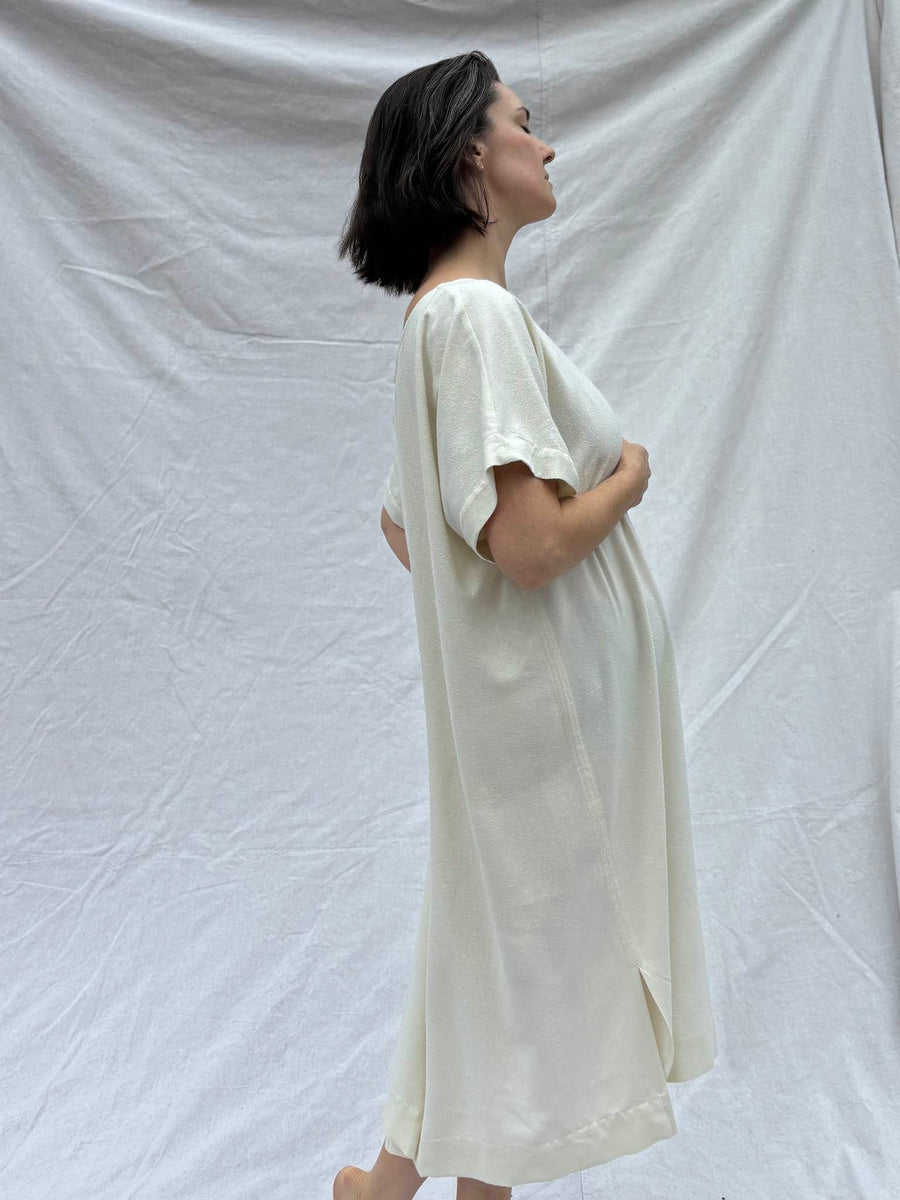 Long Studio Dress, Raw Silk - Made to Order Atelier of the Wild Long Studio Dress, Raw Silk - Made to Order Atelier of the Wild