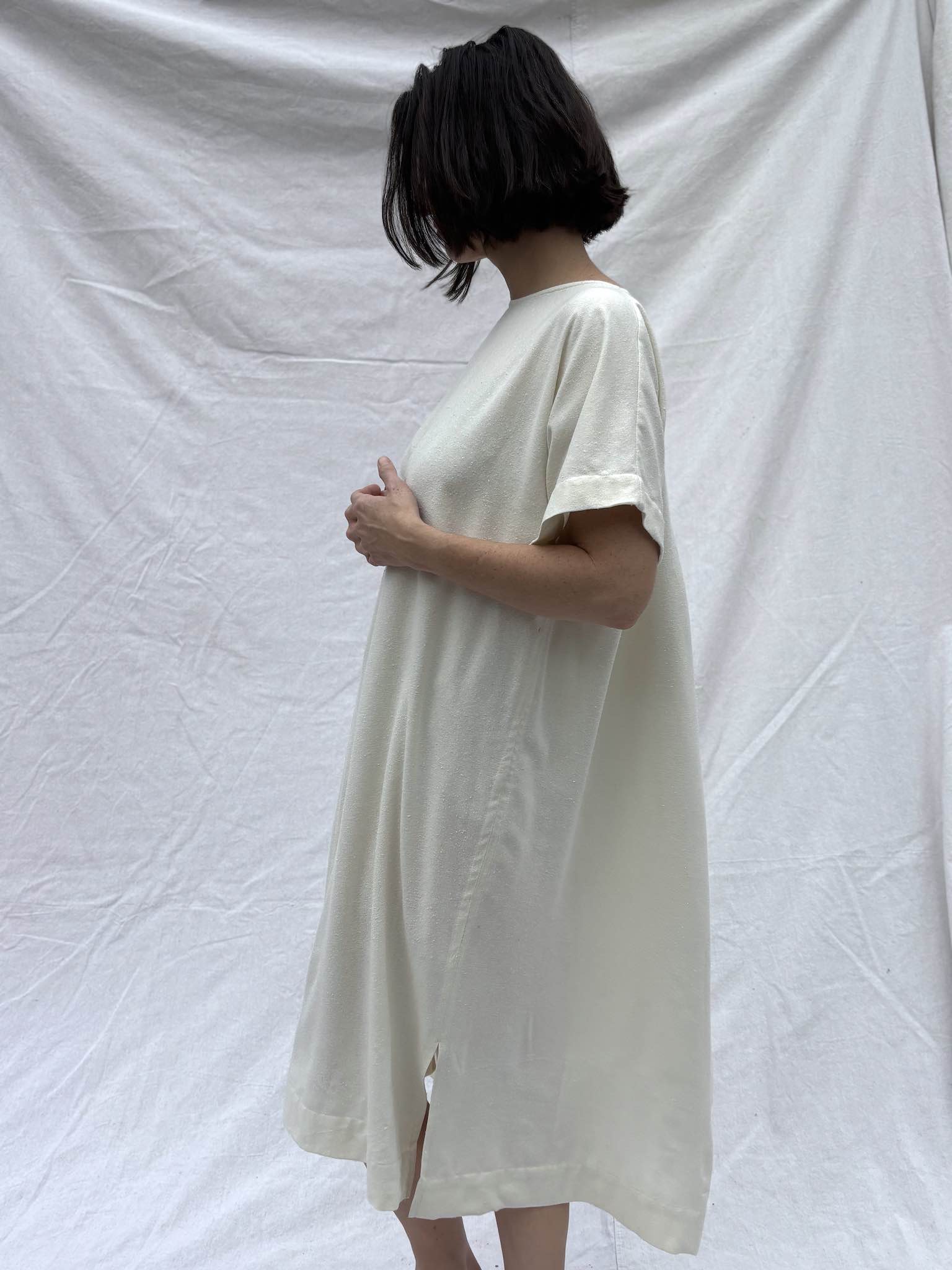 Long Studio Dress, Raw Silk - Made to Order Atelier of the Wild Long Studio Dress, Raw Silk - Made to Order Atelier of the Wild