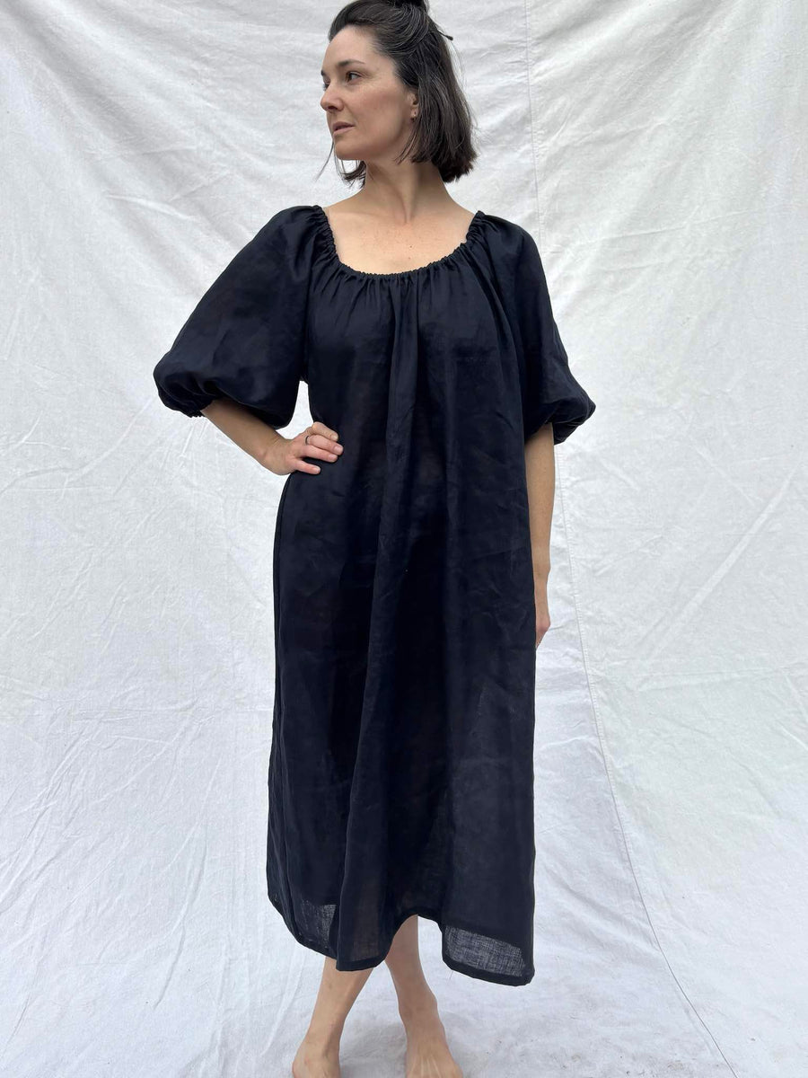 House Dress, Midnight Hemp - Ready to Ship