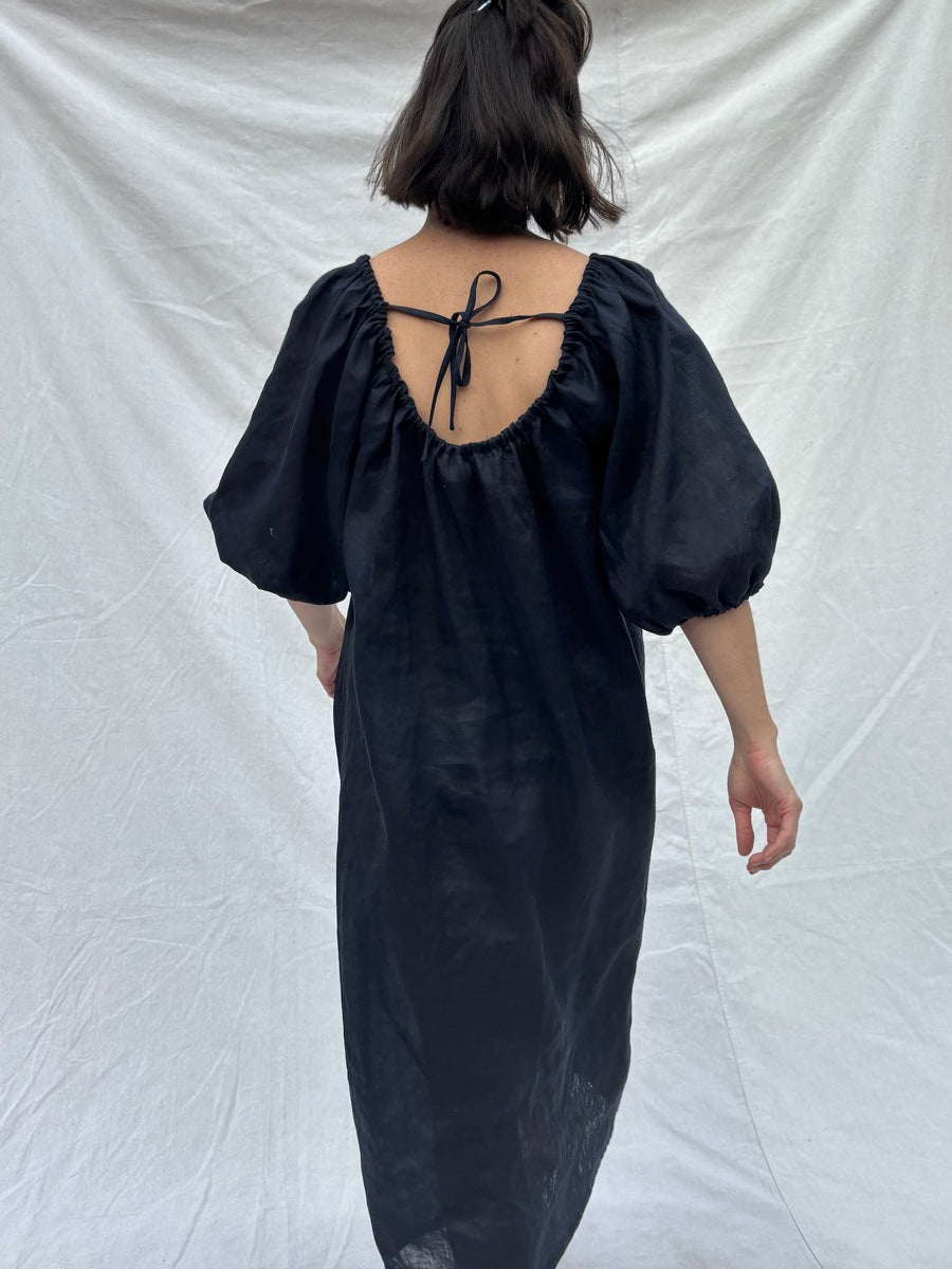 House Dress, Midnight Hemp - Made to Order